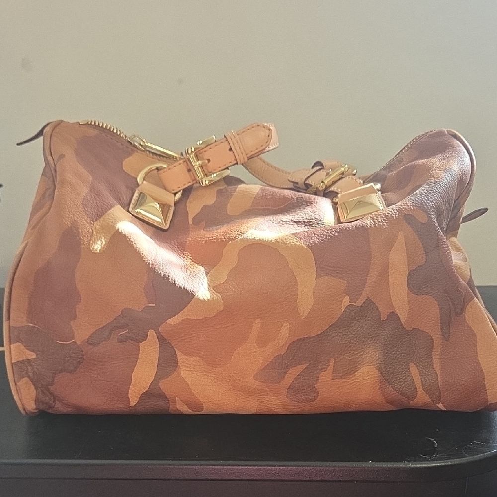 Michael Kors Camouflage Leather Shoulder Bag